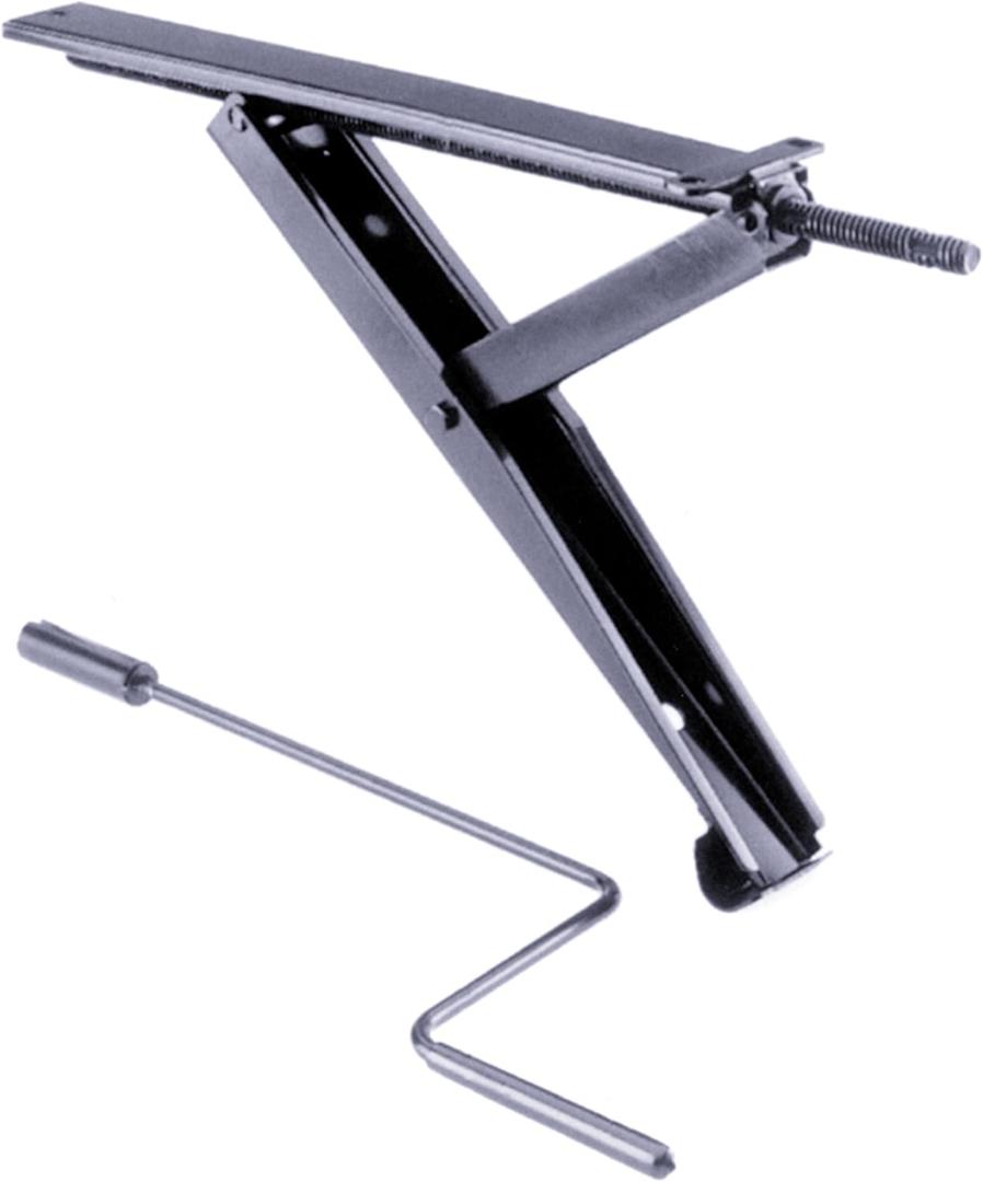 23025 17" Light Trailer Stabilizing Jacks with Crank Handle  Set of 2 Manual Leveling Jacks for Small Campers & Utility Trailers, 1000 lbs. Capacity Per Jack