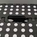 Delxo Folding Step Stool 13 Inch 2 Pack, Black Non-Slip Foldable Stools for Kids & Adults Up to 300 LBS, Step Stool with Handle, Lightweight for Kitchen/Bathroom/Bedroom/Garden