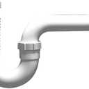 PF WaterWorks FlexTRAP Expandable and Flexible P-Trap - Universal (1-1/2-Inch or 1-1/4-Inch x 1-1/2-Inch); PF0704