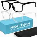 livho High Tech Blue Light Glasses - Advanced 99% Blue Light Blocking Computer Glasses - Anti Eyestrain & UV Glare Protection