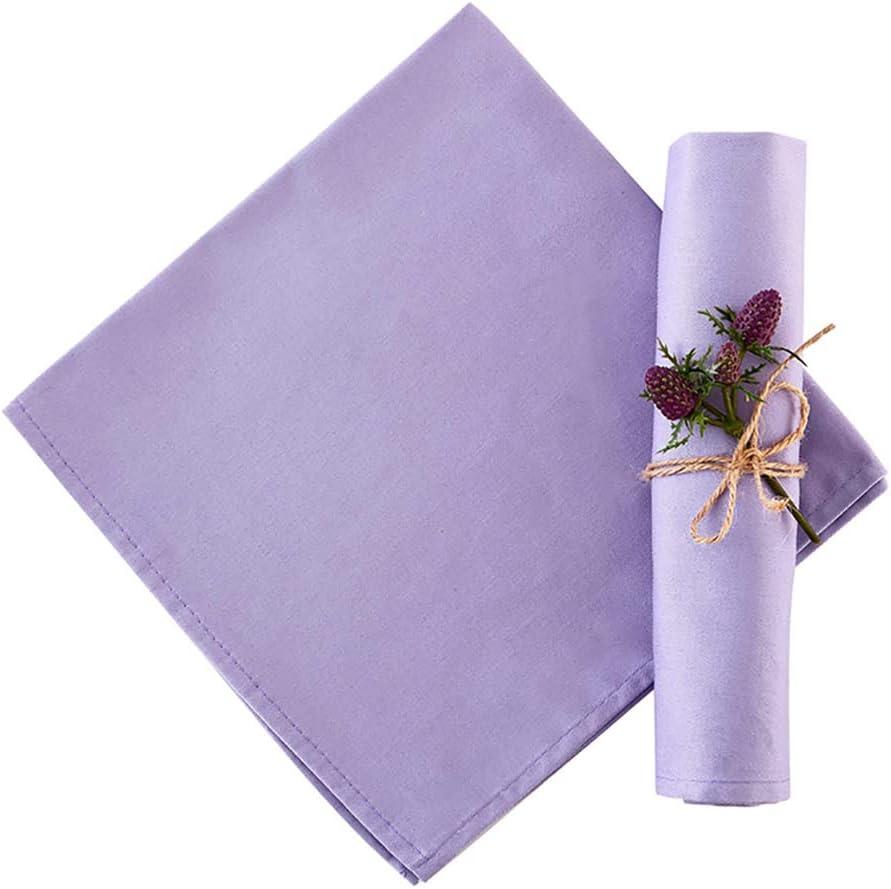 Lavender Cloth Napkins Set of 12, 100% Cotton Napkins, Purple Napkin for Dinner, Table Decorations for Spring Easter,Easter Soft Comfortable and Reusable 18"x18"Lavender