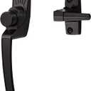 Ideal Security Model 11 Classic Push Button Handle with Latch for Storm Door and Screen Door, Black
