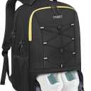 Ytonet Gym Backpack for Men Women, Gym Bag for Women with Shoe Compartment Large Water Resistant Lightweight Sport Backpack Fit 15.6 Inch Laptop, Sport, Workout, Travel, Black