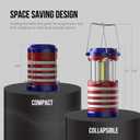 Lichamp LED Camping Lantern, 4 Pack Battery Powered Flashlight for Power Outages, Portable Collapsible Hanging Light Essential for Home, Outdoor, Emergency Lamp Survival Kit Gear for Hurricane, I4AF