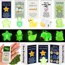 Cinnvoice 25 Set Emotional Mental Health Care Support Gift Bulk for Coworker Affirmation Mini Luminous Resin Appreciation Gift Box Breathing Gifts for Team Xmas Teacher, Turtle Duck Cow Star