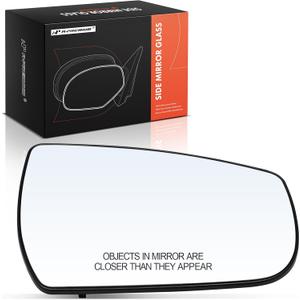 A-Premium Right Passenger Side Non-Heated Mirror Glass with Backing Plate - Compatible with Chevrolet Malibu 2013-2015, Malibu Limited 2016 - Exterior Side View Convex Mirror
