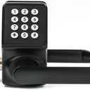 Smart Door Lock with Keypad,Door Locks for Front Door, keyless Entry Door Lock with/IC Card/Passcode/Key,Digital Door Lock with Keypad for Apartment,Matte Black