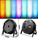 Aprjv Par Lights Stage Lights Uplights LED RGB Lighting DMX512 Sound Activation Multiple Lighting Modes Party Light for DJ, Disco, Stage, Wedding - 8 Packs