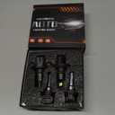 HUOKEDS for 2004-2014 Ford F150 FOG Lights Bulbs Combo, 4pcs Super Bright White Dual Beam and Fog Lights Blubs Package, 1:1 Size as Stock Bulbs, Plug and Play