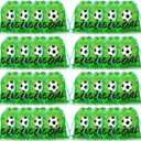 Sadnyy 32 Pcs Soccer Drawstring Bag Football Party Favor Backpack Sports Football Treat Bags Gift for Team Soccer Theme Birthday
