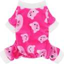 Paiaite Dog Pajamas Onesie: Comfortable Four-Legged Apparel for Small, Medium, & Large Dogs, Polyester Material for Comfort, Wrinkle Resistance, Moisture Wicking, and Stretchiness Pink Pig 3XL