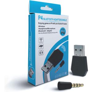 RALAN Bluetooth Dongle Adapter for PS4, Wireless Mini Microphone USB 4.0 Audio Adapter Receiver Compatible with PS4 PlayStation Support A2DP HFP HSP