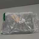 LANNSYNE Full Grain Leather Travel Cable Accessories Bag, Electronic Organizer Carry Case Double Layer Storage Case for Cables, Charger, Phone, Power Bank (Brown)