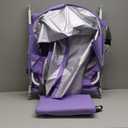 Backpack Beach Tanning Chair with Canopy Sun Shade & Face Hole, 6 Position Folding Lounge Sun Chair for Adults Outside Reading Sunbathing Poolside Camping Lawn, UPF 50+, Patent Design (Purple)