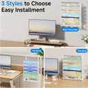 Lavatino 6-Tier Hanging File Organizer, Wall Mount File Holder for Mails Folders Papers Magazine Organization, Vertical Document Organizer for Office Home - (White)