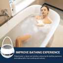Bath Bathtub Shower Water Filter for Tub Faucet - Hard Water Softener - Remove Contaminants,Chlorine and Fluoride - Improves Skin, Hair and Nails Condition, White, BTBF-051