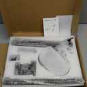 KIRKAS 12X Large Floor Magnifying Glass with Light and Stand, Infinite Color Dimmable 2 in 1 Lighted Magnifier lamp for Close Work, Reading,Craft,Sewing,Hobby, 4 Wheel Rolling Stable Base Esthetician (Black)