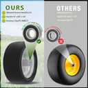 2 Pcs Upgrade 13x6.50-6 Lawn Mower Tires Flat Free with 3/4" 1/2" 5/8" Bearing, 13x6.50-6 Zero Turn Mower Front Tires, 13x6.5-6 Flat Free Lawn Mower Tires for Commercial Grade, 5.5"-7.5" Centered Hub, 3/4 1/2 5/8 Precision Bearing