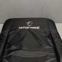 HITORHIKE Stadium Seat for Bleachers or Benches Portable Reclining Stadium Seat Chair with Padded Cushion Chair Back and Armrest Support (21", Black)