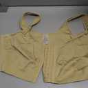 LANCS Wireless Front Closure Bras for Women Compression Mastectomy Bras Surgical Supportive Bra with Adjustable Straps (XX-Large, Beige)