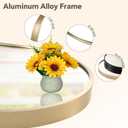 Gold Oval Mirror, 17x30 Inch Oval Bathroom Mirror, Gold Mirror for Wall Decor, Vanity, Entryway, Living Room, Horizontally/Vertically