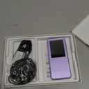 AGPTEK 64GB MP3 Player with Bluetooth, M3 2.4 inch Music Player with Speaker and FM Radio, Touch Buttons, Supports Up to 128GB(Purple)