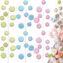 Zeyune 12 Pcs 20 Inch Candy Christmas Picks Pastel Candy Christmas Decorations Candyland Tree Topper Macaron Xmas Ornament Glitter Colorful Branch for Xmas Tree Topper Vase Filler Home Decor