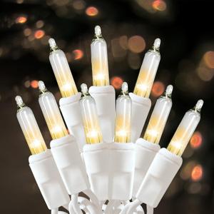 Christmas Lights 100 Count Clear Christmas Tree String Lights with White Wire for Outdoor Indoor Christmas Decorations Wedding Decorations Valentines Day Decor,UL Certified (21feet) (21ft)