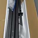 VEVOR Handrails for Outdoor Steps, 2 PCS 2 Step Stair Hand Rail Kit, Transitional Carbon Steel Railings with Installation Kit, Stair Rails for Seniors, Concrete & Porch & Deck, Black Square Tube