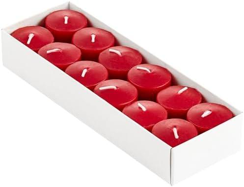 Candle Charisma Strawberry Scented Votive Candles - 10 Hour Burn time - Set of 24 for Dinner, Wedding, Halloween and Holiday Decorations