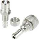 5/16" Boat Fuel Connector Male Female and Locking Nut for Tohatsu for Nissan 2/4-Stroke Outboard 5-90HP Engine/Marine Boat Motor Fuel Tank Connector/Stainless Steel / 1 Set