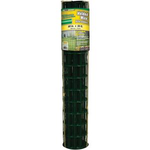 YardGard Welded Wire 2X3 Inch Mesh 60 Inch X 50 Foot 16 Gauge Green Vinyl Coated Steel Wire Fence Ideal for Animal Enclosures, Property Protection, Garden Fence, Rabbit Fence, and Utility Fence