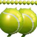 12pcs Inflatable Tennis Balloons Sports Themed Party Decorations for Birthday Celebrations Fun Party Favors for Boys and Girls and Adults Lightweight and