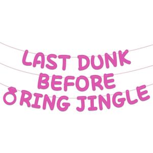 3 x Funny Bachelorette Party Decorations, Bachelorette Party Banner Accessories Bridal Shower Sign for Wedding Party Favor Supplies Gifts (Pink)