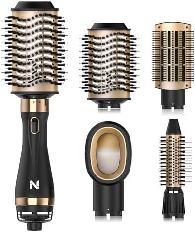 Natrial Hair Dryer Brush Blow Dryer Brush in One for Drying and Straightening, Volumizer Multi-Styler for All Hair Types, Frizz-Free Blowout Brush for Salon Quality