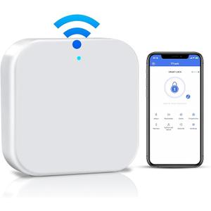 Smart G2 WiFi Gateway,Fingerprint Keyless Entry Door Lock & TT Lock App Bluetooth Remotely Control, Smart Door Lock WiFi Hub Compatible with Voice Control Alexa