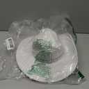 White Cowboy Hat for Women Men with Sparkly Stars Felt Cowgirl Hat with Heart Sunglasses,Bandana and Earrings (White)