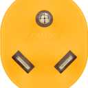 Camco PowerGrip 30AM/15AF Camper & RV Electrical Adapter Features 30-amp male (NEMA TT-30P) & 15-amp female (NEMA 5-15R) Connections - Designed w/Non-Slip Grooves for Easy Removal - 125V/1875W (55233)
