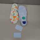 Kids Insoles Compatible with AirTag Arch Support Shoe Inserts for Children Soft Cushion Insoles with Hidden Tracking Holder, Anti-Lost Tracker Case (Yellow, 7.6-8.3IN(195-210mm) / Kid 12-Big Kid 1.5) (Blue)