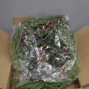 Gatijan 26 Inch Pine Wreath Christmas Wreaths for Front Door Real Touch Large Wreath Artificial Cedar Green Wreaths for Walls Windows Porches Farmhouse Indoor Outdoor Xmas Winter Holiday Home Decor