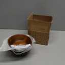 AIDEA Acacia Wooden Serving Bowls, 7 Inch Set of 4 for Salad, Soup, Noodle and More