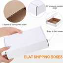 Qilery 400 Pcs 5.9 x 3.9 x 1.2 Inches Mailing Boxes White Mailer Boxes