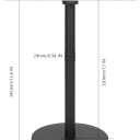 NearMoon Standing Paper Towel Holder, Kitchen Paper Towel Tissue Holder- for Bathroom Countertop, Standard or Jumbo-Sized Roll Paper (with Stainless Steel Base, Matte Black)
