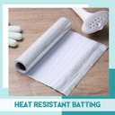 Treela 1 Roll 12 Inch x 2 Yard Heat Resistant Batting for Potholders Insulated Fabric Thermal Lining Batting for PotHolders Heat Reflective Fabric