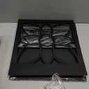 Flower Candle Wall Sconce, Retro Bathroom Wall Decor, Black Minimalism Wall Art for Living Room Bedroom Bathroom (2 Pack 11.8 x 13 in)