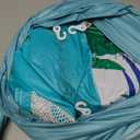 EZIGO Baby Pool Float with Canopy UPF50+ Sun Protection, Inflatable Kids Pool Floats with Ocean Animal Toys for Baby 6-36 Months, Infant Swimming Float with Adjustable Safety Seat for Boys Girls (blue)