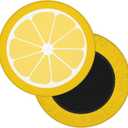 Lemon Round Bar Stool Cover 13 Inch, Soft Breathable Velvet Chair Seat Cushion Slipcover for Cafe Restaurant Hotel Bar