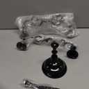 5 Arm Glossy Black Candelabra Taper Candle Holders Halloween Decorations Indoor Kitchen Décor Table Candles Candlestick Candelabra Centerpiece Gothic Home Decor Wedding 10 Inch Tall Metal Candelabra