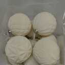 30pcs Velvet Christmas Ball Ornaments, Flocked Shatterproof Christmas Ornaments Hanging Xmas Tree Decorations Set for Home Party Holiday Decor (Multi-Size, Cream)