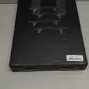 Love-KANKEI Corner Shelf Wall Mounted,Floating Wall Shelves for Storage,Rustic Wood Hanging Shelves for Display,Bathroom Kitchen Bedroom Living Room,Set of 4,Black